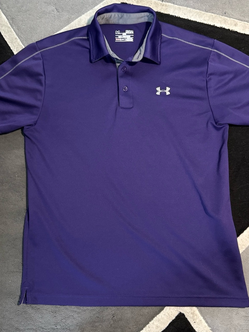 Under Armour purple athletic polo shirt